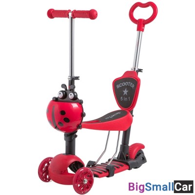 Детский самокат-кикборд 120SB.DISCOKIDS.RD9 NOVATRACK