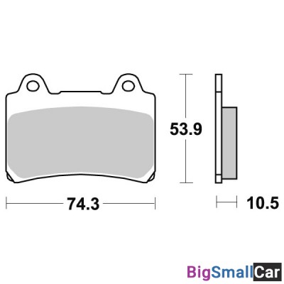 Тормозные колодки, передние Sinter / SBS 590HS - купить Белой Глине