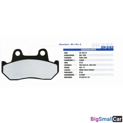 Тормозные колодки Nissin 2P-242SS - купить Белой Глине