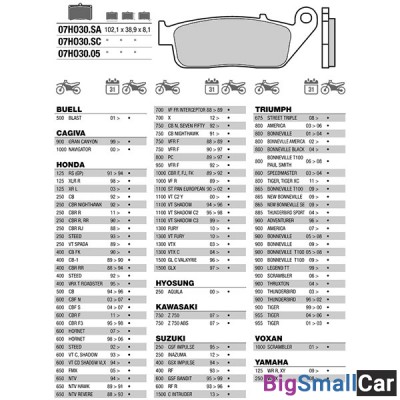 Тормозные колодки BREMBO CARBON CERAMIC 07HO3005 - купить Белой Глине