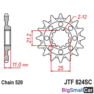 Звезда ведущая JT JTF824.14SC - купить Белой Глине