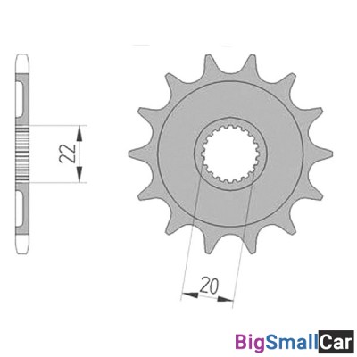 Звезда ведущая AFAM 21309-12 (JTF1590.12) - купить Белой Глине
