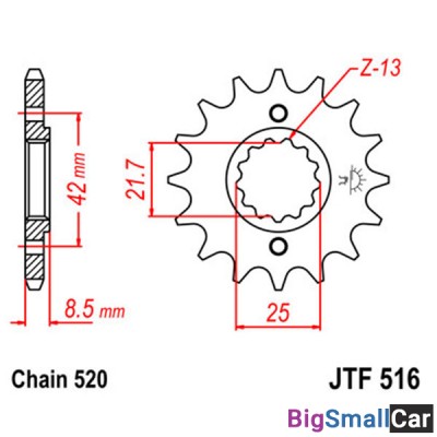 Звезда ведущая JT JTF516.15 - купить Белой Глине