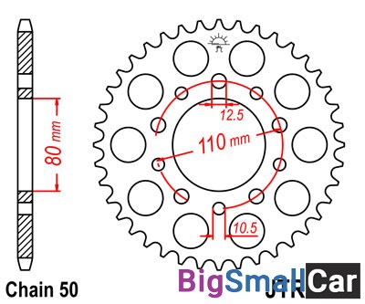 Звезда ведомая JT JTR1334.41 - купить Белой Глине