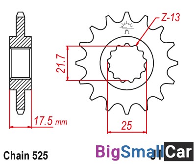 Звезда ведущая JT JTF297.15RB - купить Белой Глине