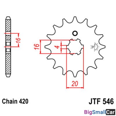 Звезда ведущая JT JTF546.14 - купить Белой Глине