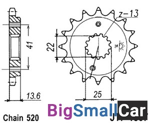 Звезда ведущая JT JTF1307.15RB - купить Белой Глине