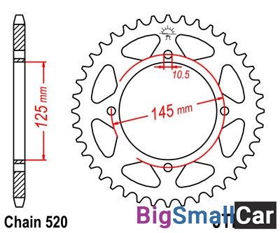 Звезда ведомая JT JTR857.46 - купить Белой Глине