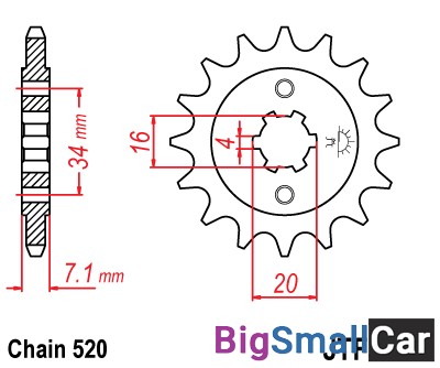 Звезда ведущая JT JTF1903.14 - купить Белой Глине