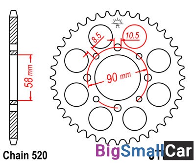 Звезда ведомая JT JTR273.44 - купить Белой Глине