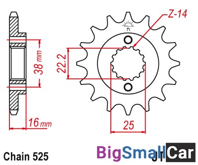 Звезда ведущая JT JTF740.15 - купить Белой Глине