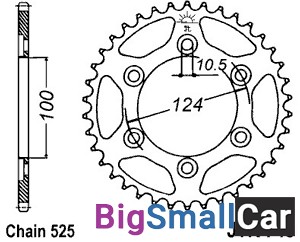 Звезда ведомая JT JTR745.38 - купить Белой Глине