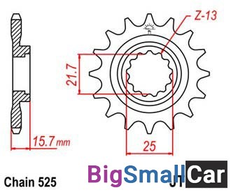 Звезда ведущая JT JTF1535.15RB - купить Белой Глине