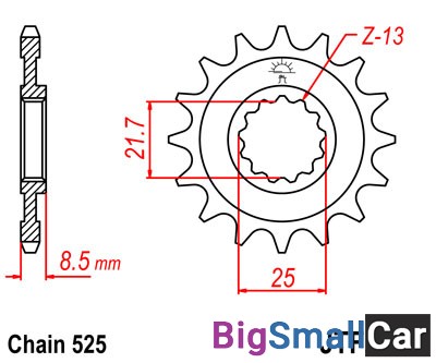 Звезда ведущая JT JTF1537.16RB - купить Белой Глине