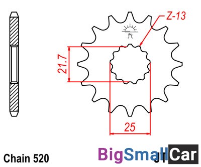Звезда ведущая JT JTF565.15RB - купить Белой Глине