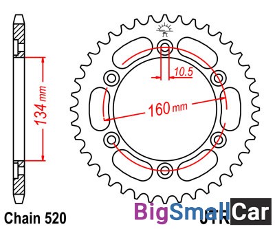 Звезда ведомая JT JTR1308.45 - купить Белой Глине