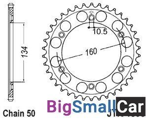Звезда ведомая JT JTR1306.40