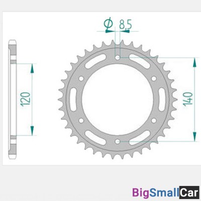Звезда ведомая AFAM 10311-38 - купить Белой Глине