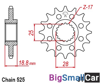 Звезда ведущая JT JTF405.20 - купить Белой Глине