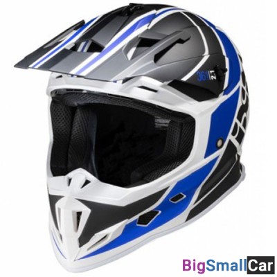 Шлем IXS 361 flat/white/blue 2.1 X12035-M14-L