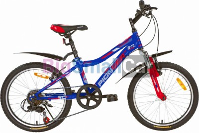 Горные велосипеды PIONEER RANGER 20/11 blue-red-silver