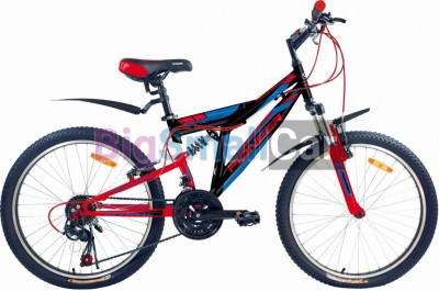 Дорожные велосипеды PIONEER EXTREME 24/15 black-red-blue